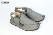 Premium Grey Peshawri chappal