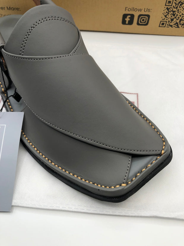 Premium Grey Peshawri chappal