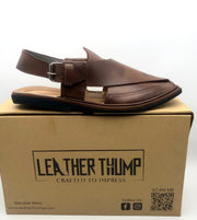 Double Shade Brown Peshawri Chappal
