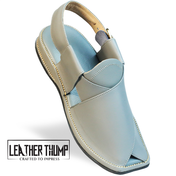 Premium Grey Peshawri chappal
